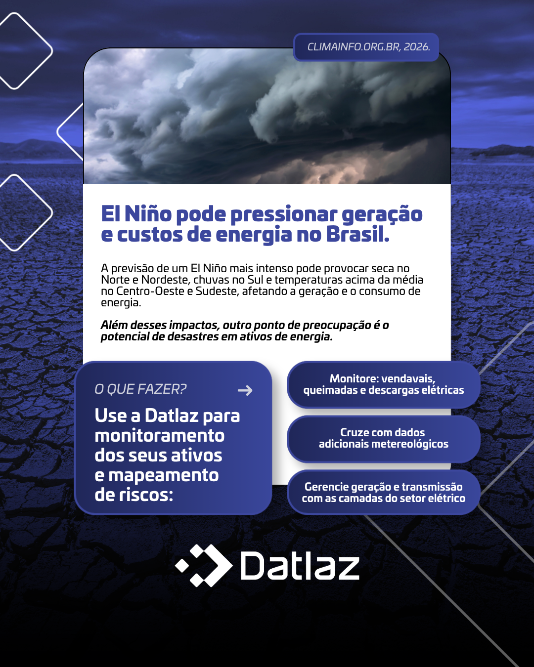 Eventos climáticos extremos não cobram só da natureza.